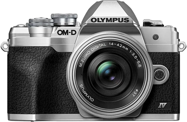 Olympus OM-D E-M10 Mark IV Silver w 14-42mm EZ Lens