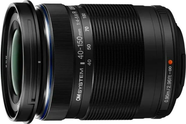 OM SYSTEM 40-150mm f4.0-5.6 R Micro Four Thirds Lens Black