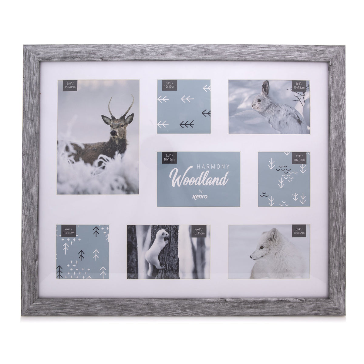 8 Photo Collage Frame - Kenro Woodland