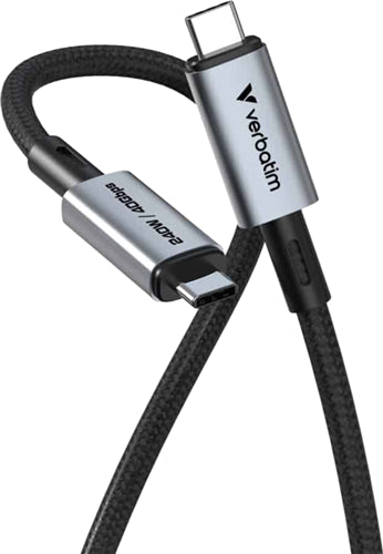 Verbatim Sync & Charge USB C to USB C 240W 40 Gbps 120 cm
