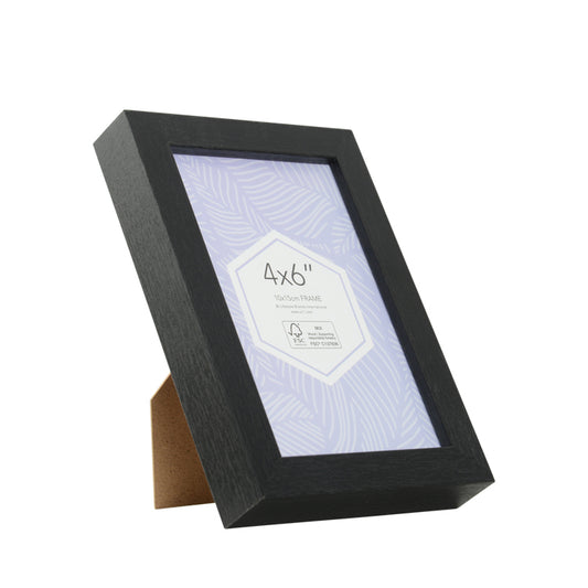 Promenade 4 x 6 inch black picture frame