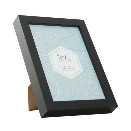 Promenade 5 x 7 inch black picture frame