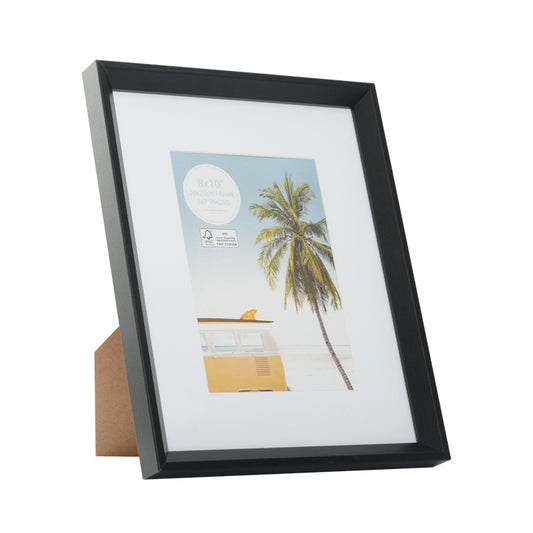 Adventure 8 x 10 inch black picture frame with 5 x 7 opening