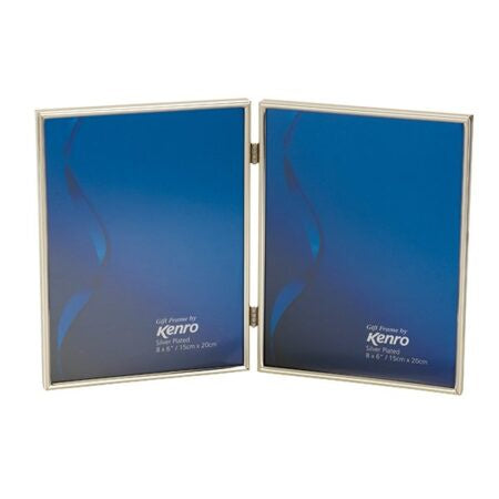 Kenro Symphony Classic Photo Frame Double 6x4"- Silver