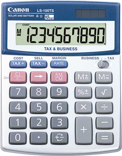 Canon LS100TS Solar & Battery 10 Digit Calculator