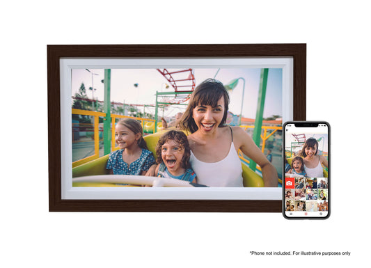 Firefly Frameo 15.6" Wifi Digital Photo Frame Dark Wood