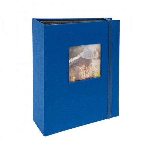 Kenro Aztec Blue Minimax Photo Album In Blue Holds 100 Photos