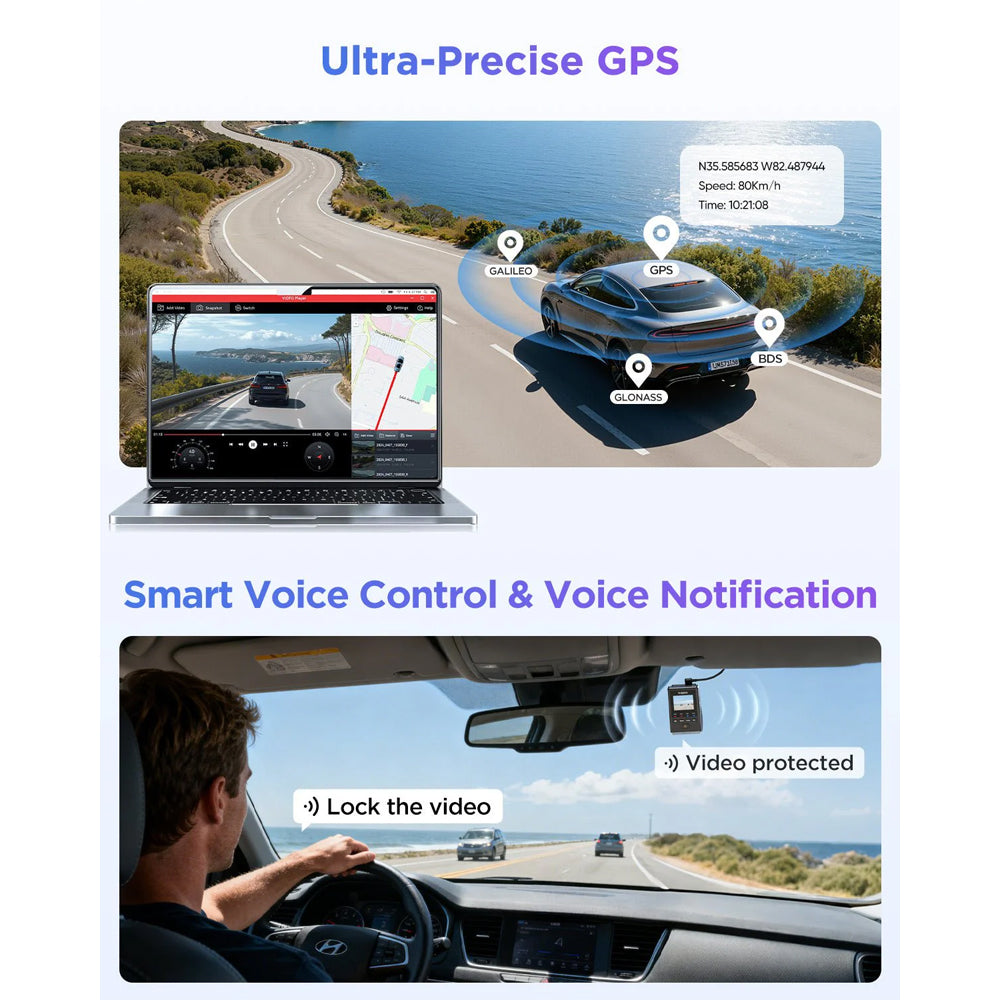 Viofo Dashcam 4 K A119 M Pro Front Dvr With Gps & Wifi6