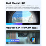 Viofo Dashcam A229 Duo G 2 K 1440 P + 2 K 5 Ghz Wifi + Gps