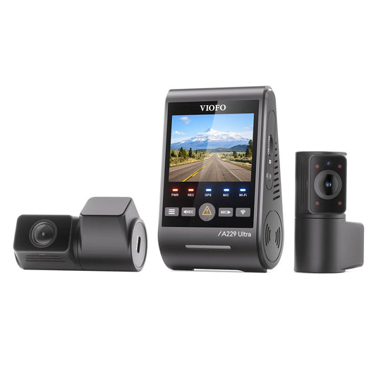 Viofo Dashcam A229 Ultra 4 K Front + 4 K Rear + 1080 P Internal 5 Ghz Wifi + Gps