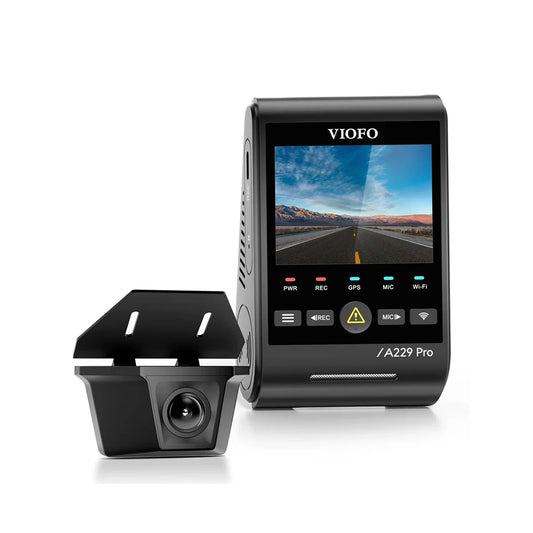 Viofo Dashcam A229 Pro 4 K Front + 2 K Waterproof Rear 5 Ghz Wifi + Gps