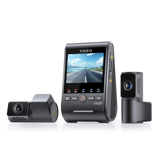 Viofo Dashcam A329 4 K Front + 2 K Rear + 2 K Telephoto Wifi 6 Gps