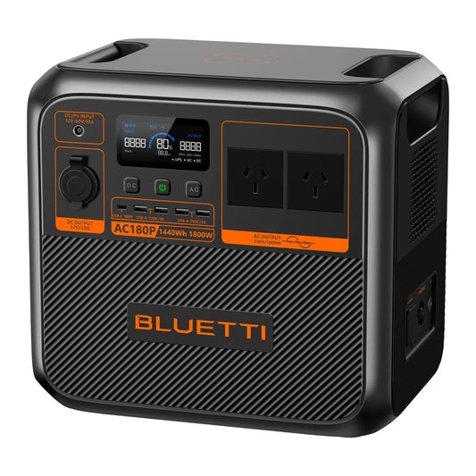 Bluetti Ac180 P Home & Portable Power Station | 1800 W (2700 W Surge) 1440 Wh