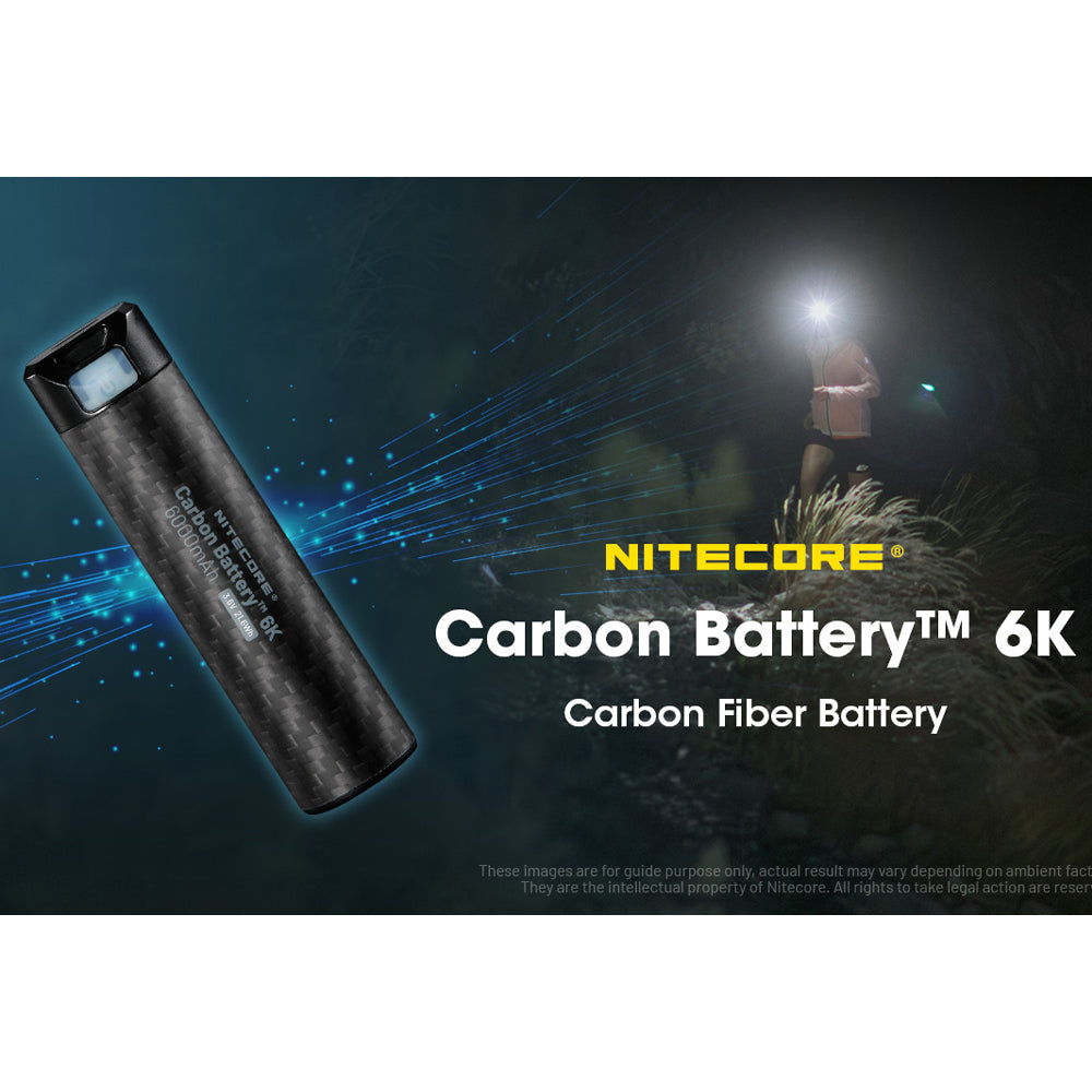 Nitecore Li Ion Rechargeable Usb C Battery 6000 Mah 3.6 V