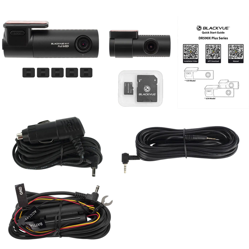 Blackvue Dr590 X 2 Ch Full Hd Dashcam 32 Gb Micro Sd Card