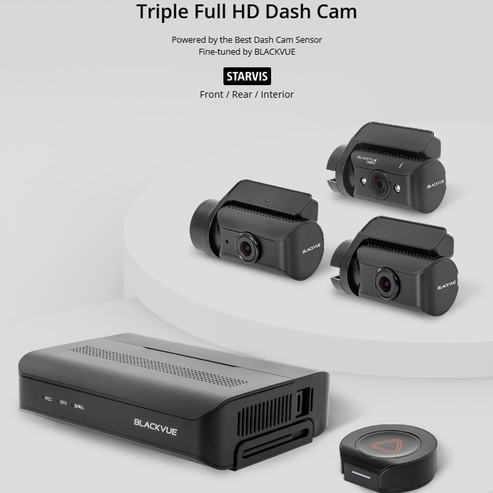 Blackvue Dr770 X Box Pro 3 Ch Camera System Central Record Box Dms System 1080 Hd Dashcam 64 Gb