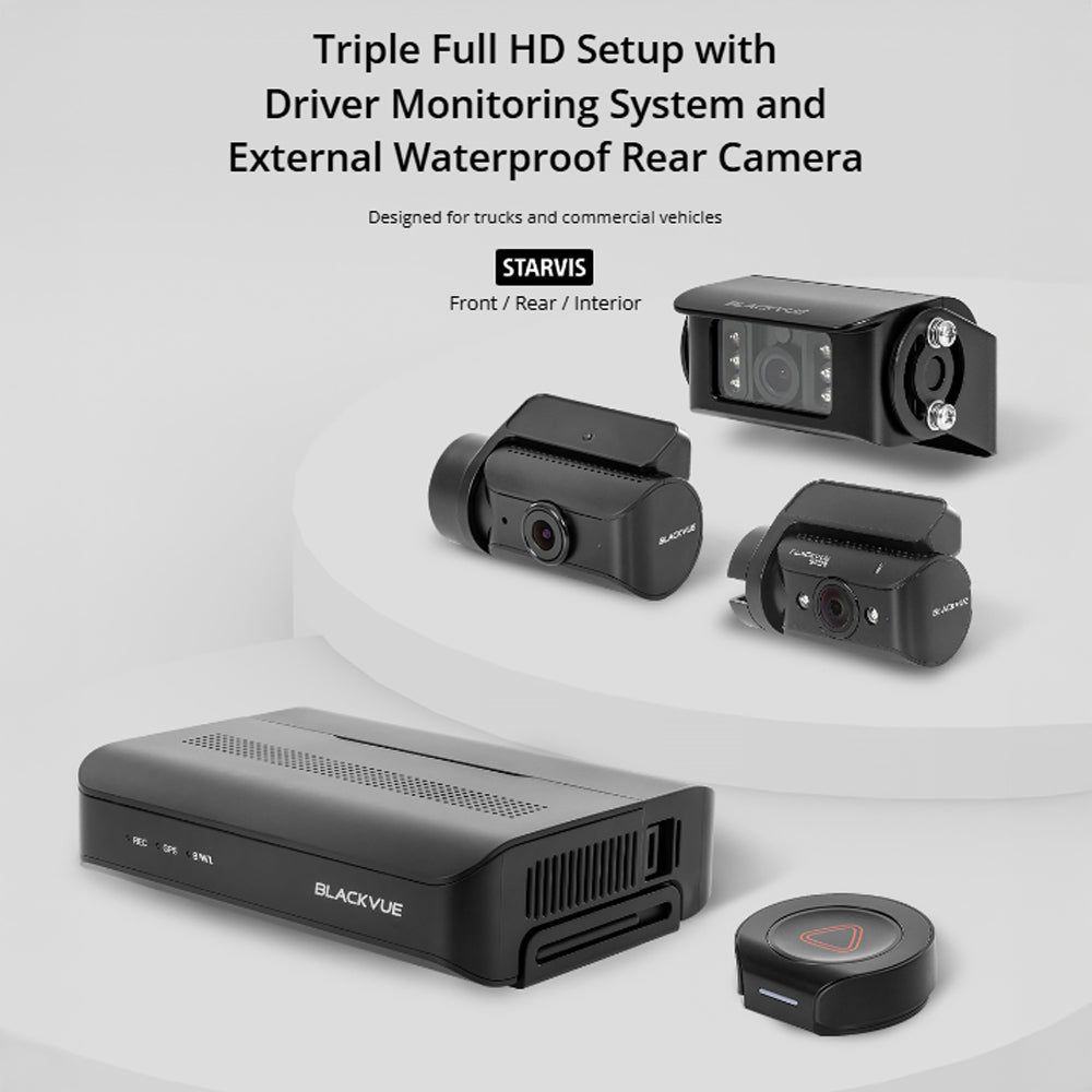 Blackvue Dr770 X Box Pro 3 Ch Camera System Central Record Box Dms Truck 1080 Hd Dashcam 64 Gb