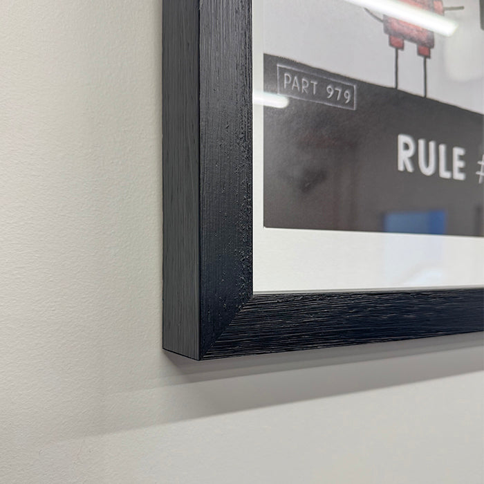 Don't Be a Dick, Contemporary Framed Wall Art by Tony Cribb