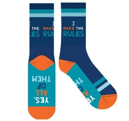 I Make the Rules Novelty Socks