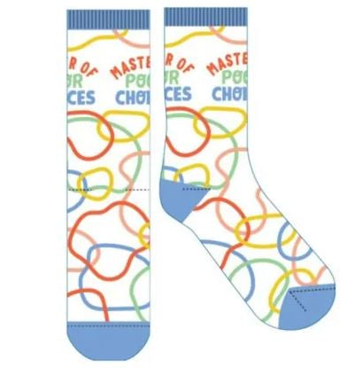 Master of Poor Choices Novelty Socks