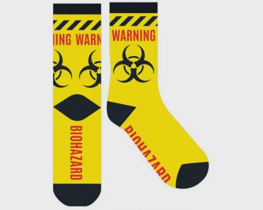 Biohazard Novelty Socks