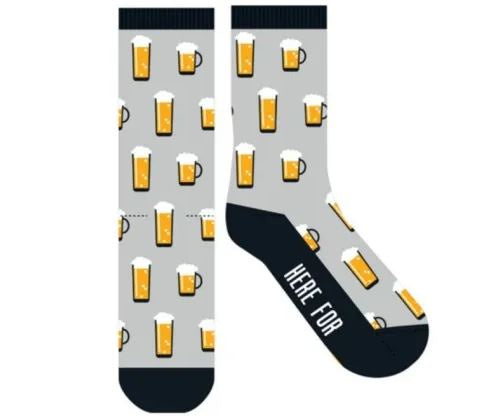 Here For Beer Novelty Socks