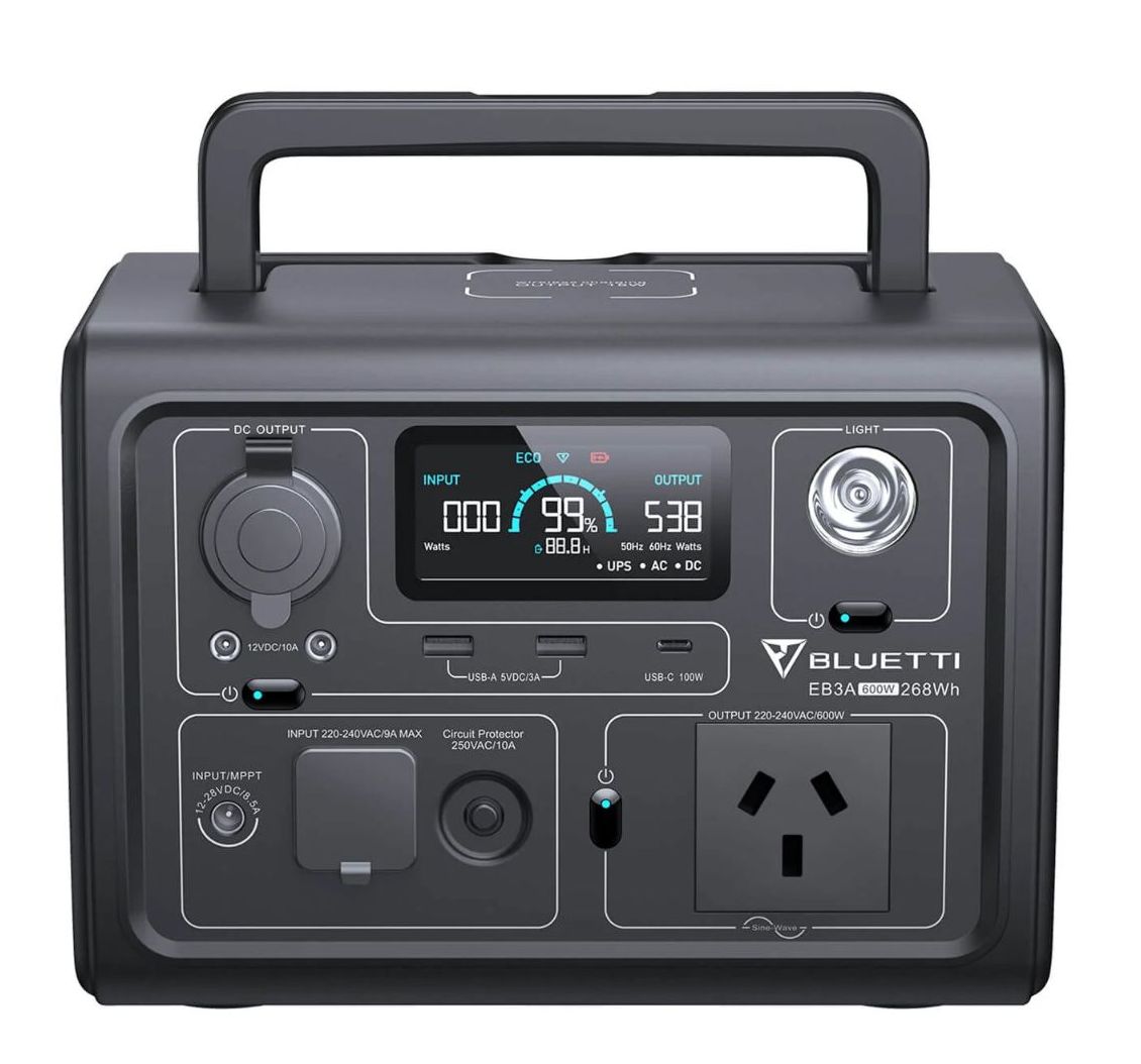 *Damaged Box* Bluetti Eb3 A Portable Power Station | 600 W (1200 W Surge) 268 Wh