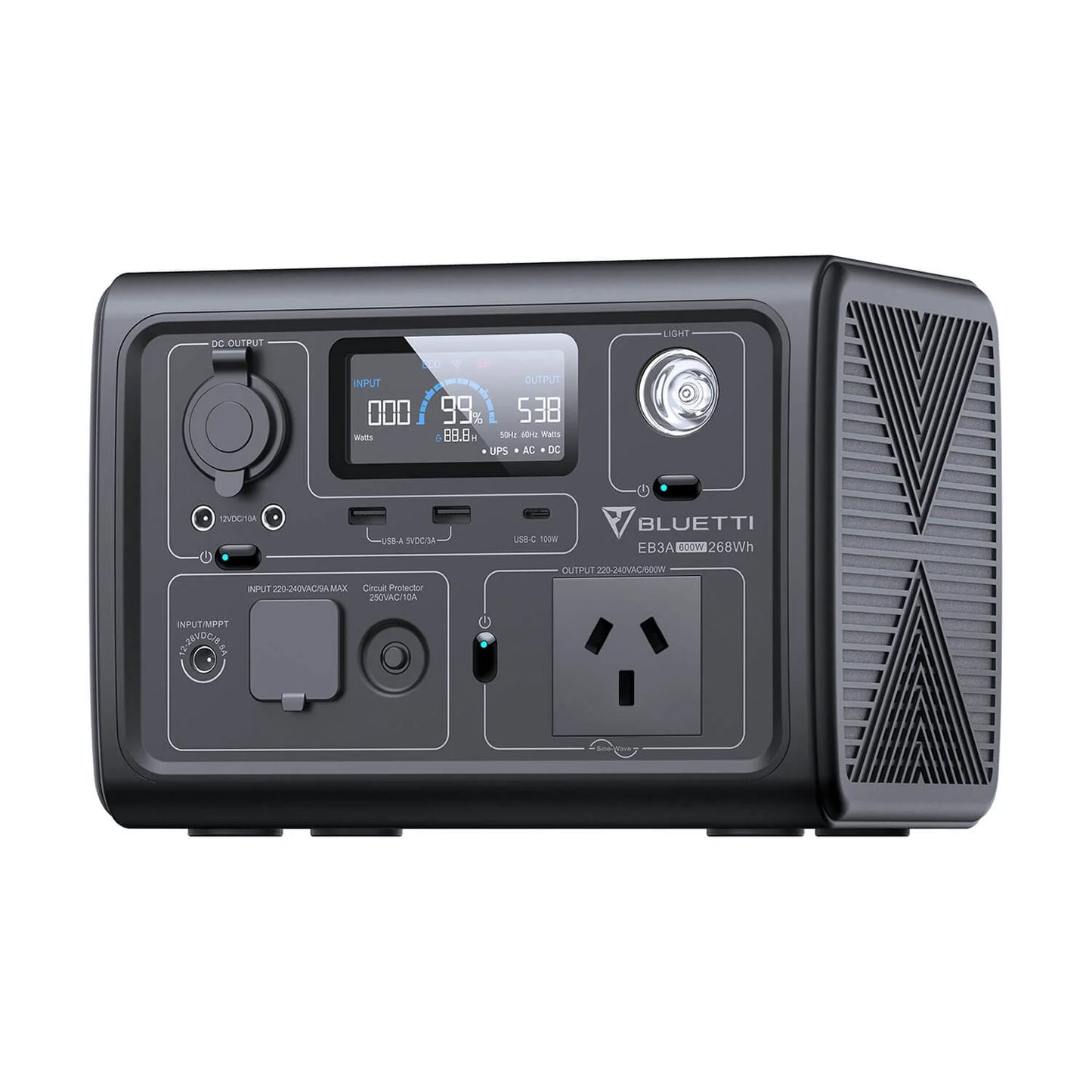 *Damaged Box* Bluetti Eb3 A Portable Power Station | 600 W (1200 W Surge) 268 Wh