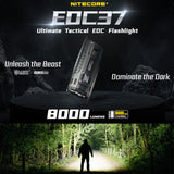 Nitecore Edc37 8000 Lumen Edc Flashlight
