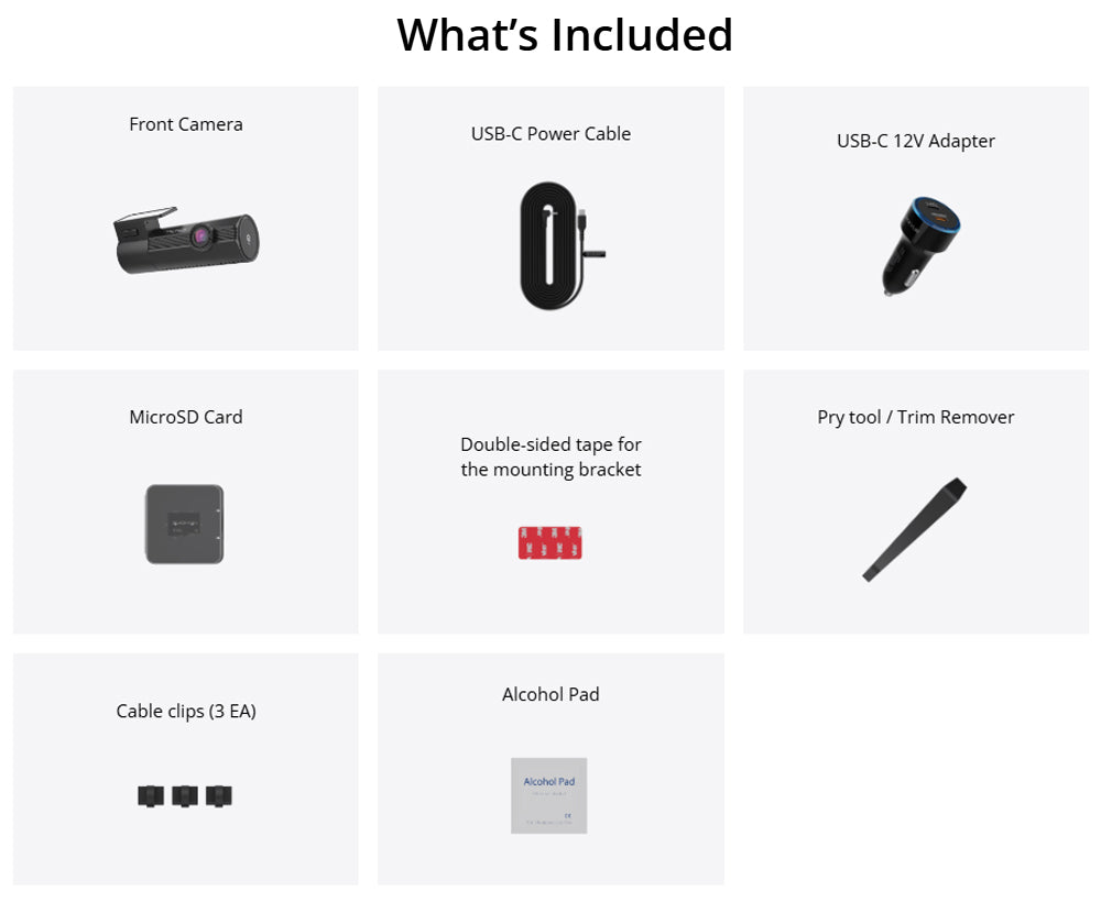 Blackvue Elite 8 1 Ch 2 K Dashcam 64 Gb Front Camera Only