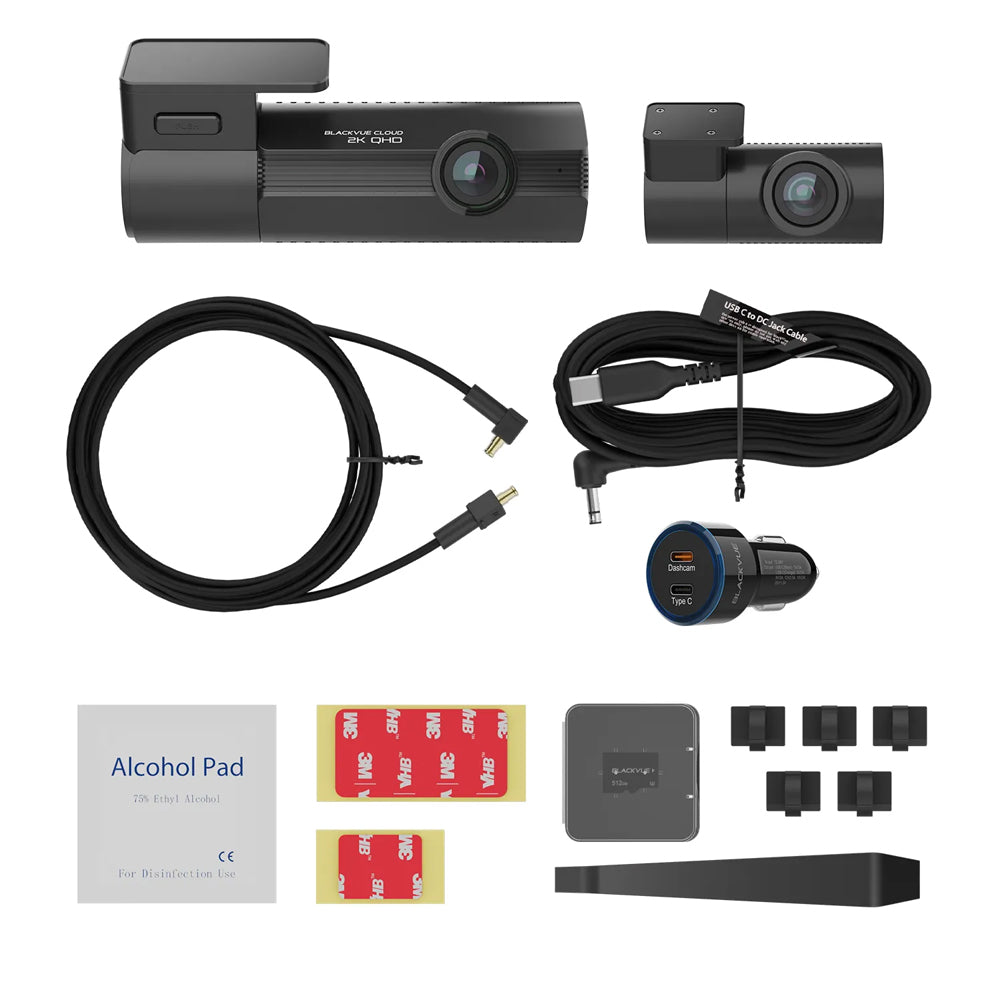 Blackvue Elite 8 2 Ch 2 K Uhd Dashcam 64 Gb Front & Rear Cameras
