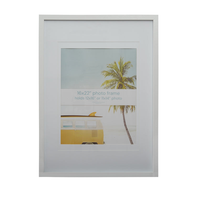Escape 16x22" White Picture Frame with 11x14" or 12x16" Opening