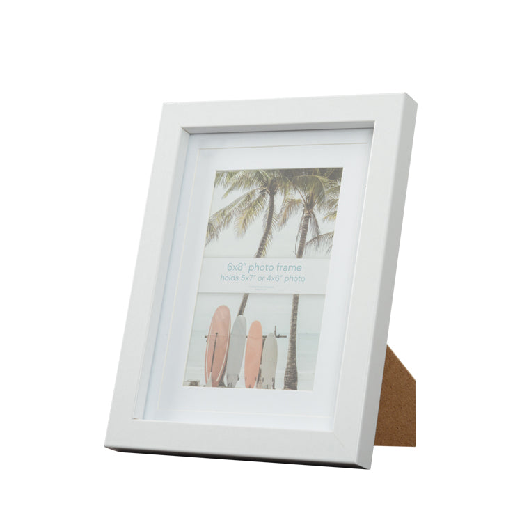 Escape White Picture Frame 6x8 with 4x6 or 5x7 opening.