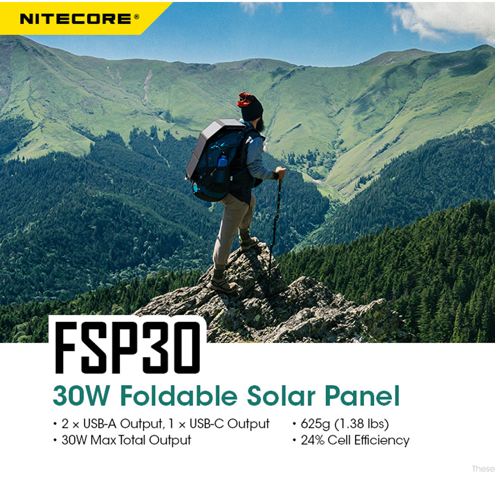 Nitecore Foldable Solar Panel | 30 W