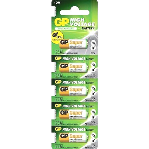 Gp Alkaline Battery A23 Lr23 A 12 V 5 Pack