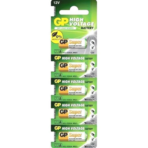 Gp Alkaline Battery A23 Lr23 A 12 V 5 Pack