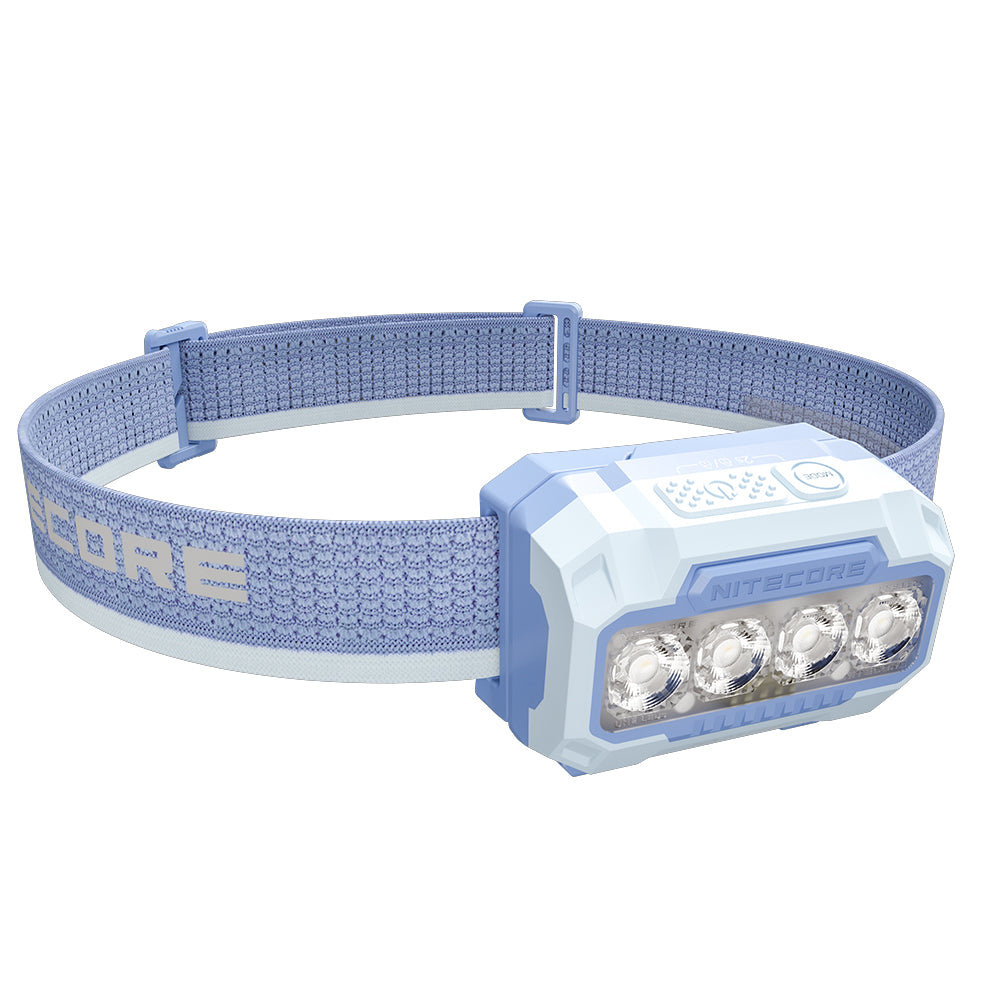 Nitecore 600 Lumen Usb Rechargeable Led Headlamp Torch Blue