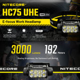 Nitecore 3000 Lumen Usb Rechargeable Led Headlamp