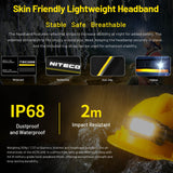 Nitecore 3000 Lumen Usb Rechargeable Led Headlamp