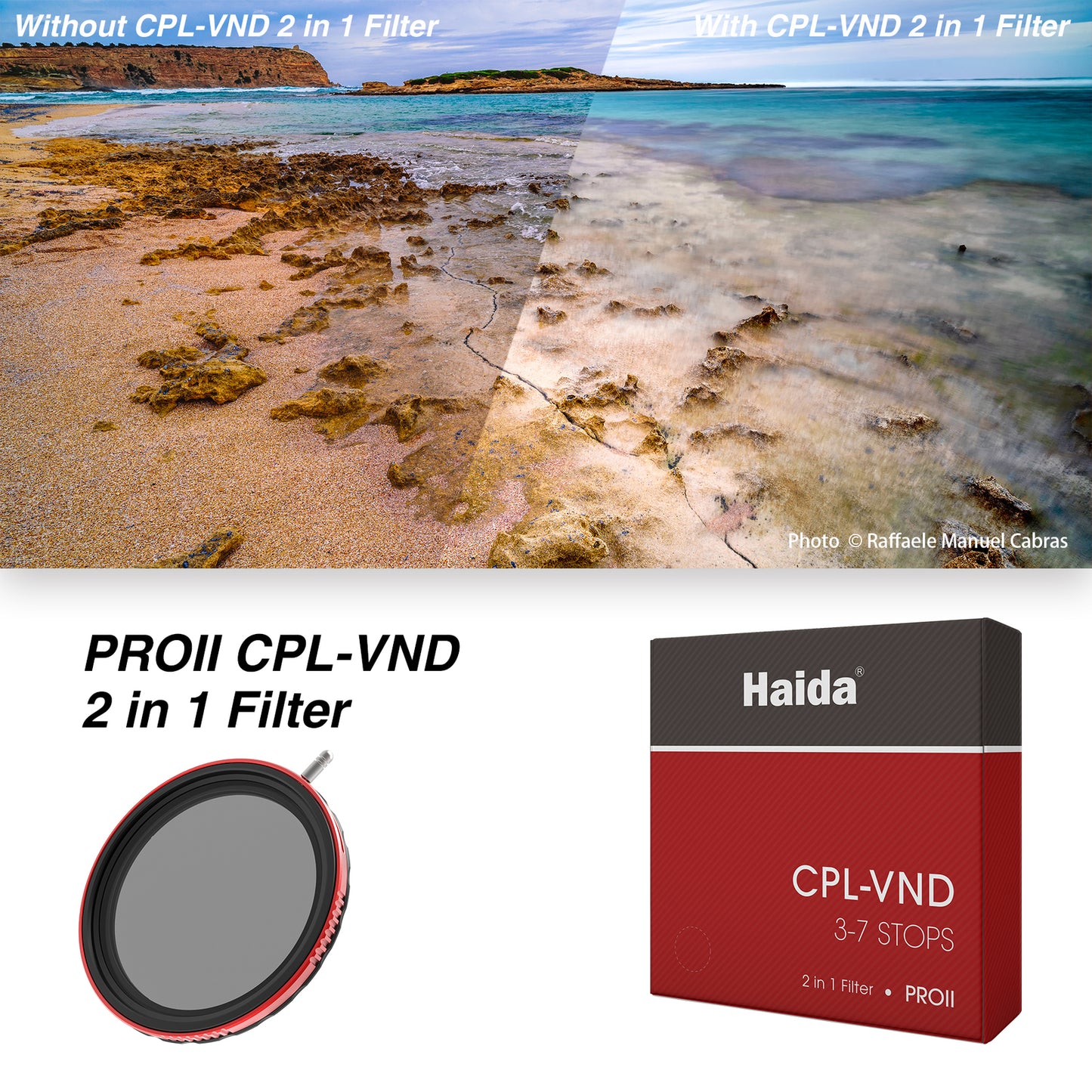 Haida Pro Ii C Pol + Variable Nd Filter 3 7 Stop 82 Mm