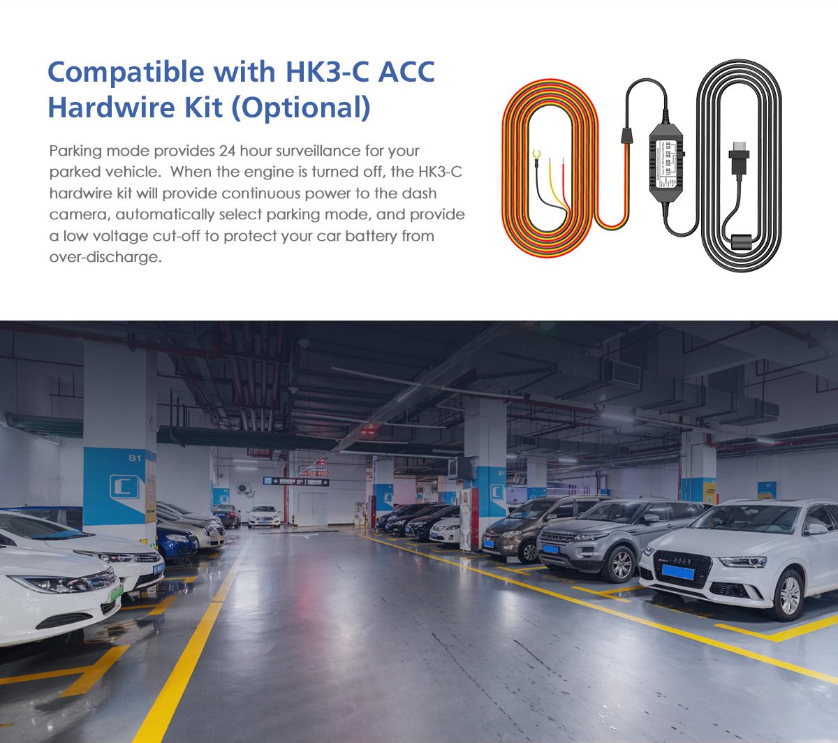 Viofo 3 Wire Hardwire Kit (Usb C) For A139/A139 Pro