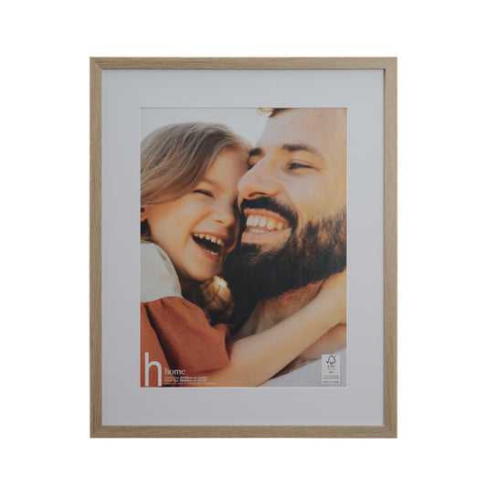 Home 16x20 Inch with 12x16 opening, Oak Picture Frame