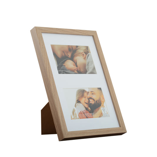 Home 8x12 with 2 4x6 inch opening, Oak Picture Frame