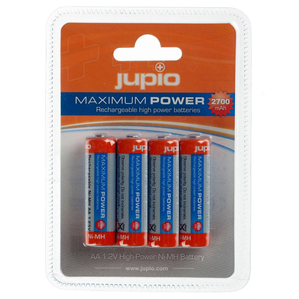 Jupio Rechargable Battery Aa 2700 Mah 4 Pk