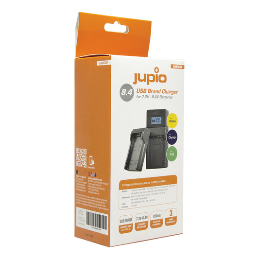 Jupio Nikon / Fuji / Olympus Brand 7.4 V 8.4 V Usb Charger