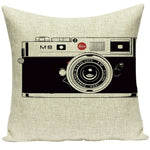 Vintage Leica M8 Photo Cushion Square
