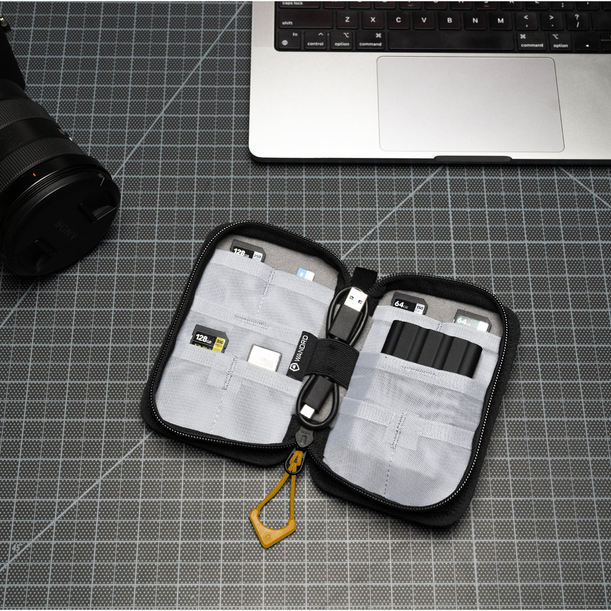 Wandrd Memory Card Case Dallol Yellow