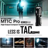 Nitecore Mt1 C Pro 1000 Lumen Ip68 Edc Torch 505 Yards Throw
