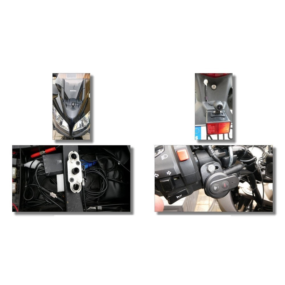 Viofo 1080 P Motorcycle Dashcam Dual Channel F/R Wifi + Gps