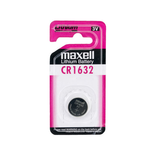 Maxell Lithium Battery Cr1632 3 V Coin Cell 5 Pack